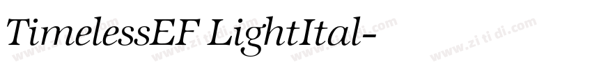 TimelessEF LightItal字体转换 TimelessEF LightItal字体转换